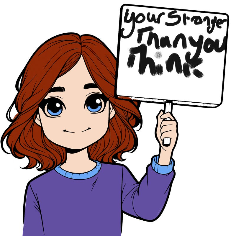 realistic girl holding up a sign