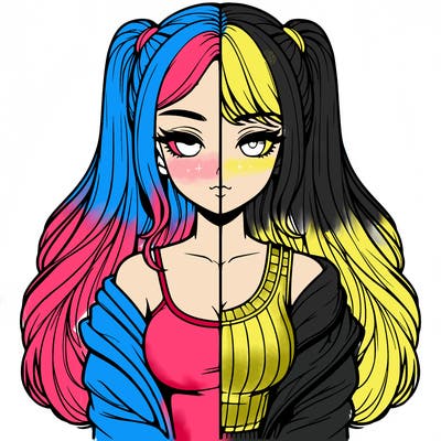 realistic girl split