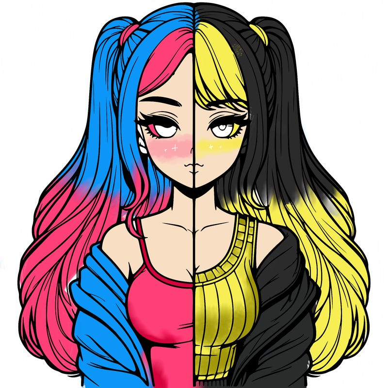 realistic girl split