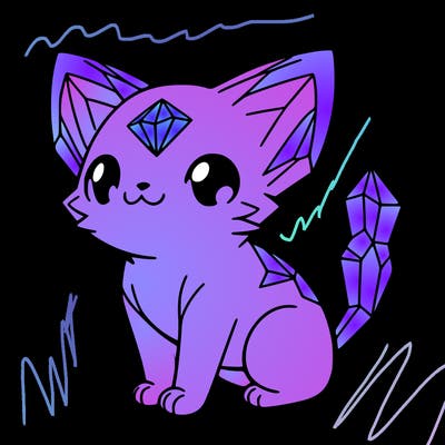 crystal kitten