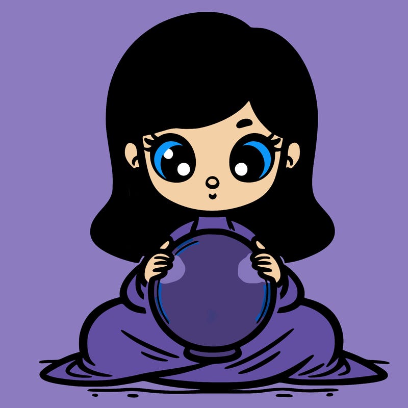 girl with a glowing orb