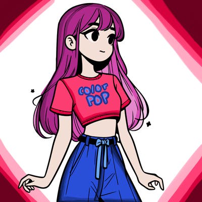 girl in a cute crop top