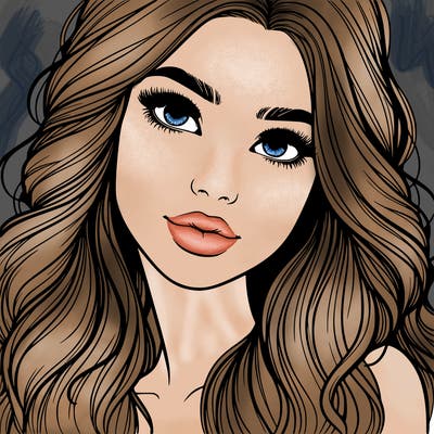 beautiful realistic girl