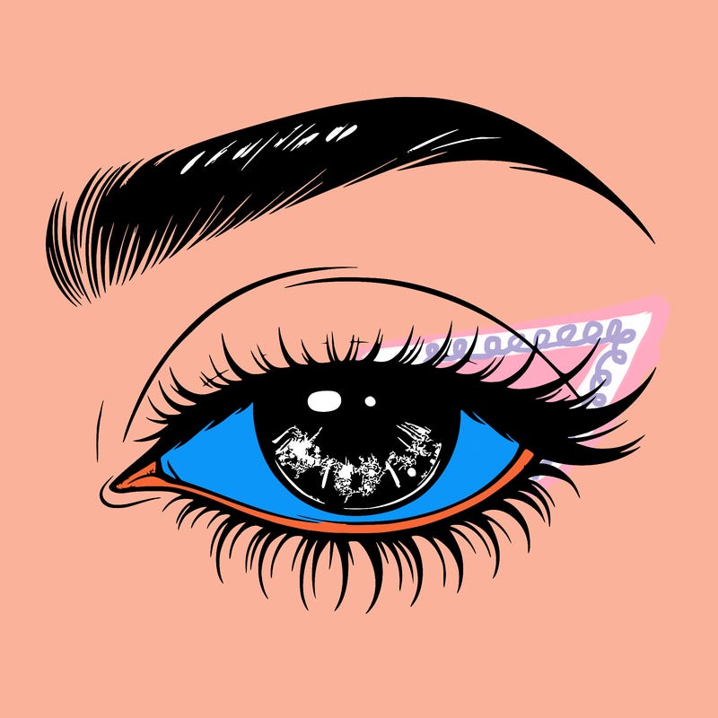 eye closed realistic