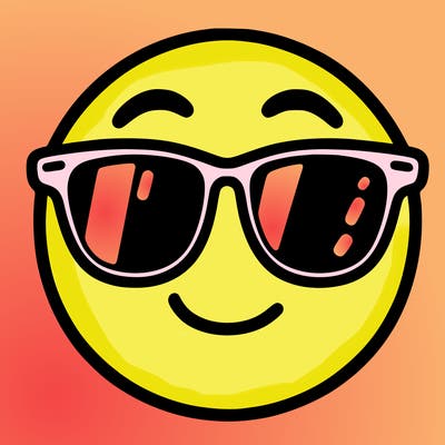 emoji with sunglasses