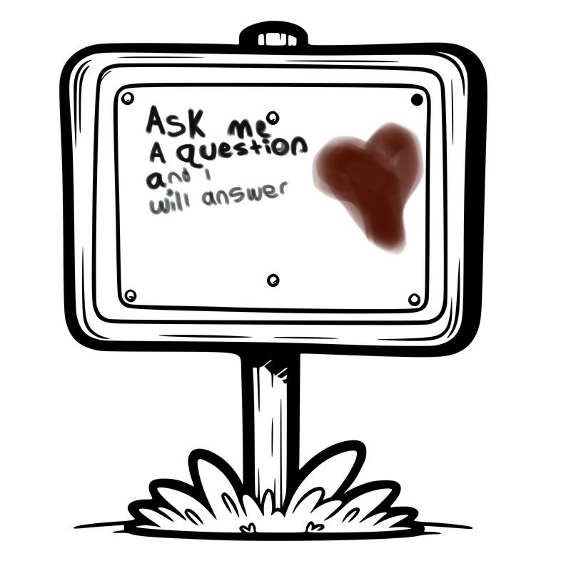 a blank sign