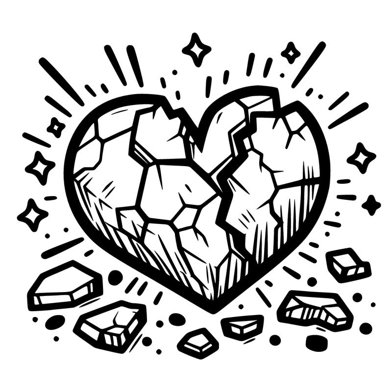 crushed heart