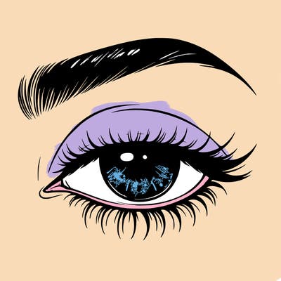 eye closed realistic