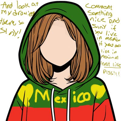 a faceless girl in a hoddie