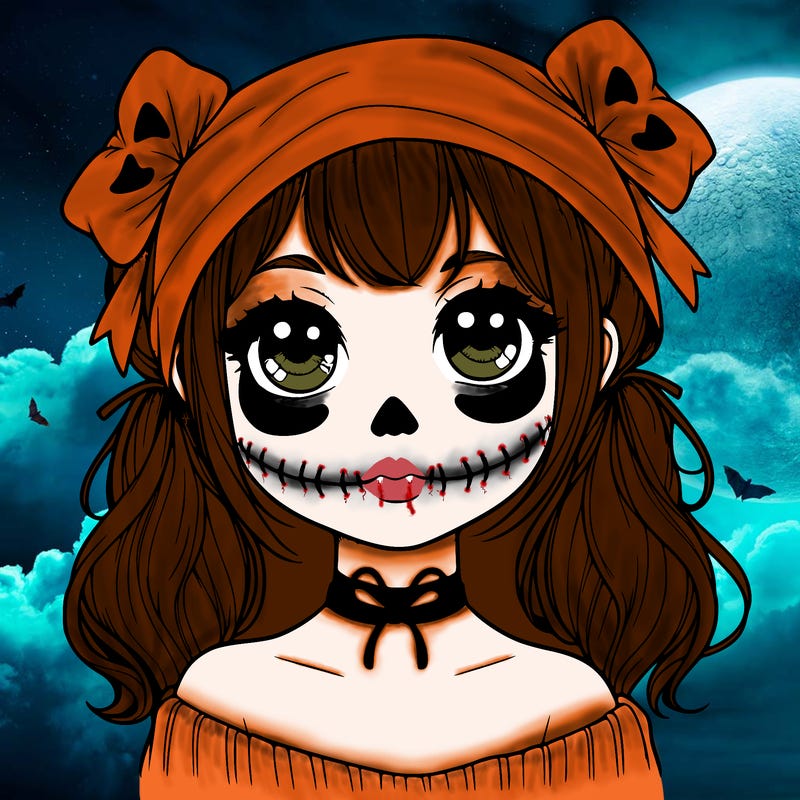realistic girl halloween
