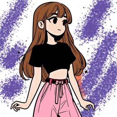 girl in a cute crop top