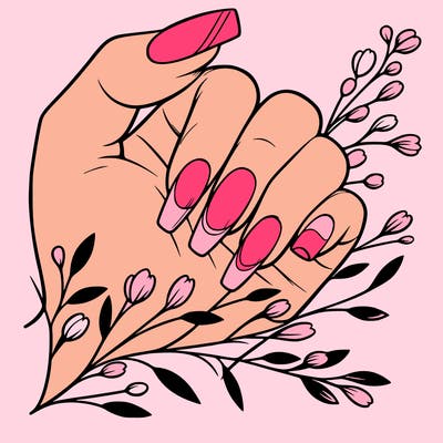 nails with french tip