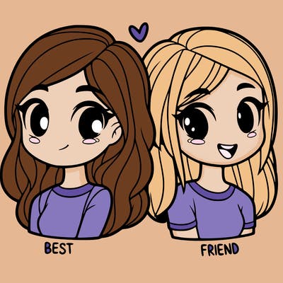 2 girl bff