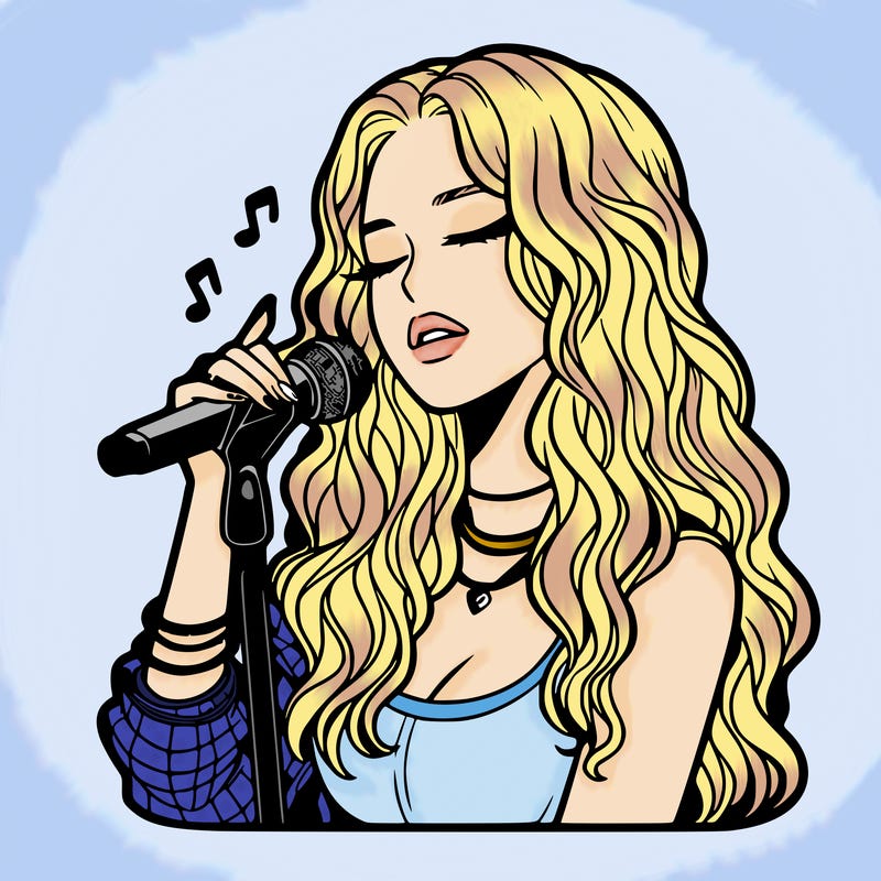 realistic female singer