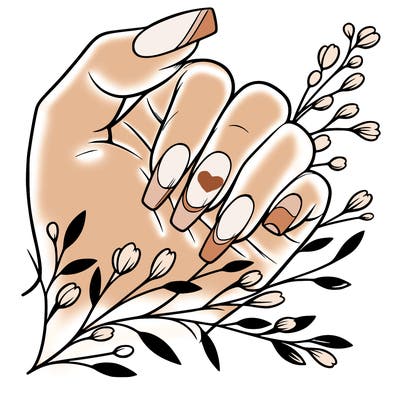 nails with french tip