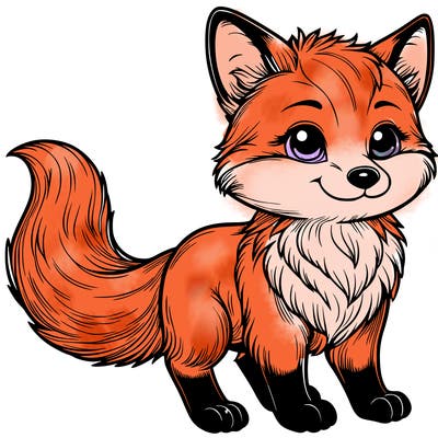 realistic fox