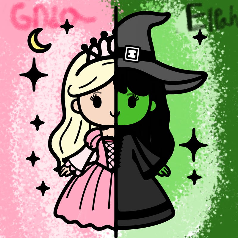 split princess and witch