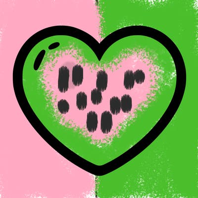 a blank heart