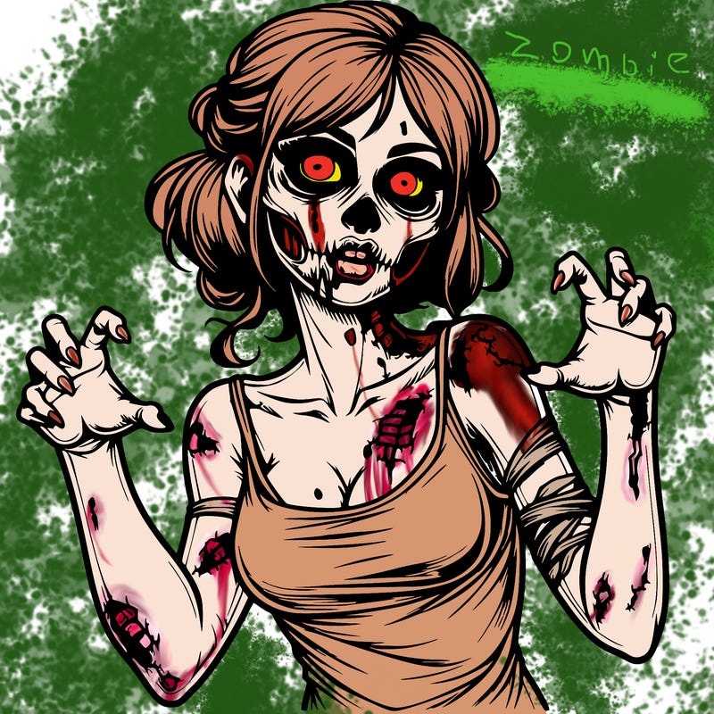 realistic zombie girl
