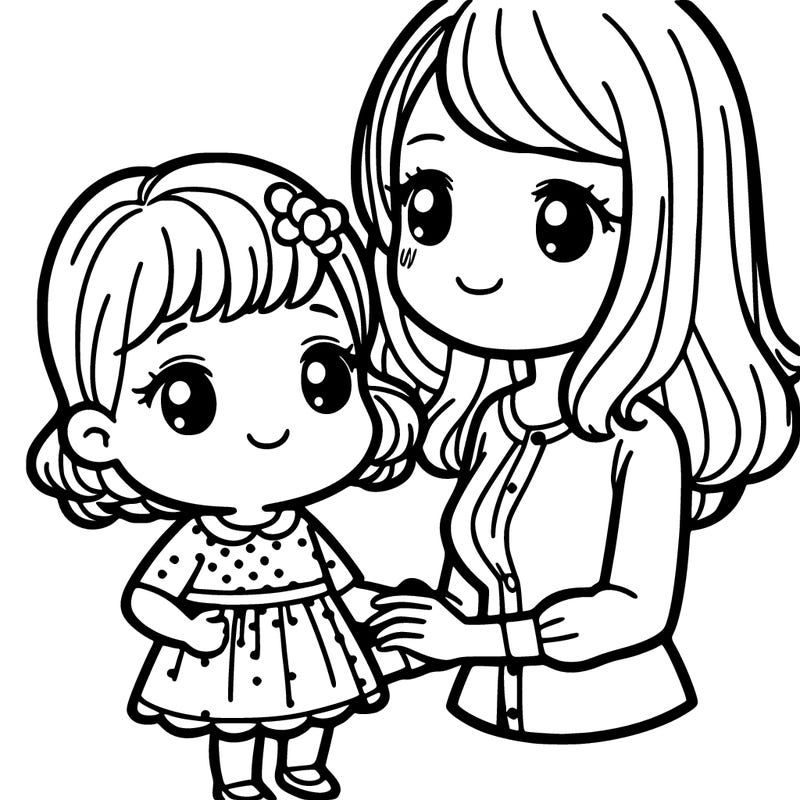 mother and daughter