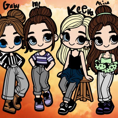 4 girls