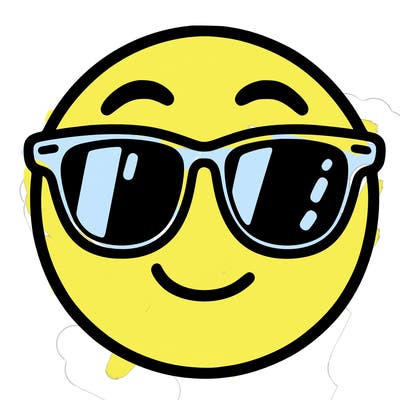 emoji with sunglasses