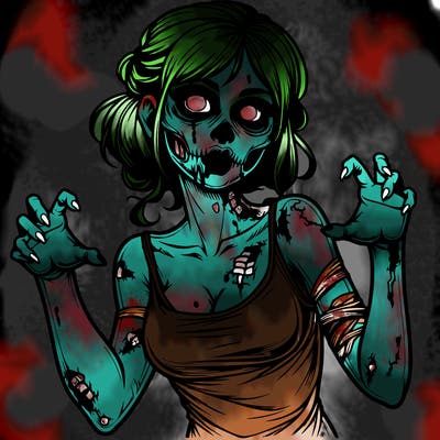 realistic zombie girl