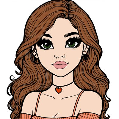 realistic pretty girl