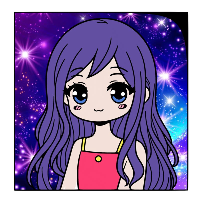 i would like a girl with long hair and a cute face