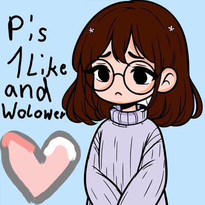 sad girl with glasses in a sweater