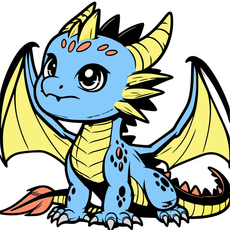 fierce baby night dragon
