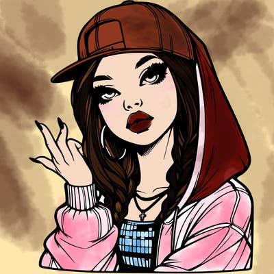 realistic hip hop girl