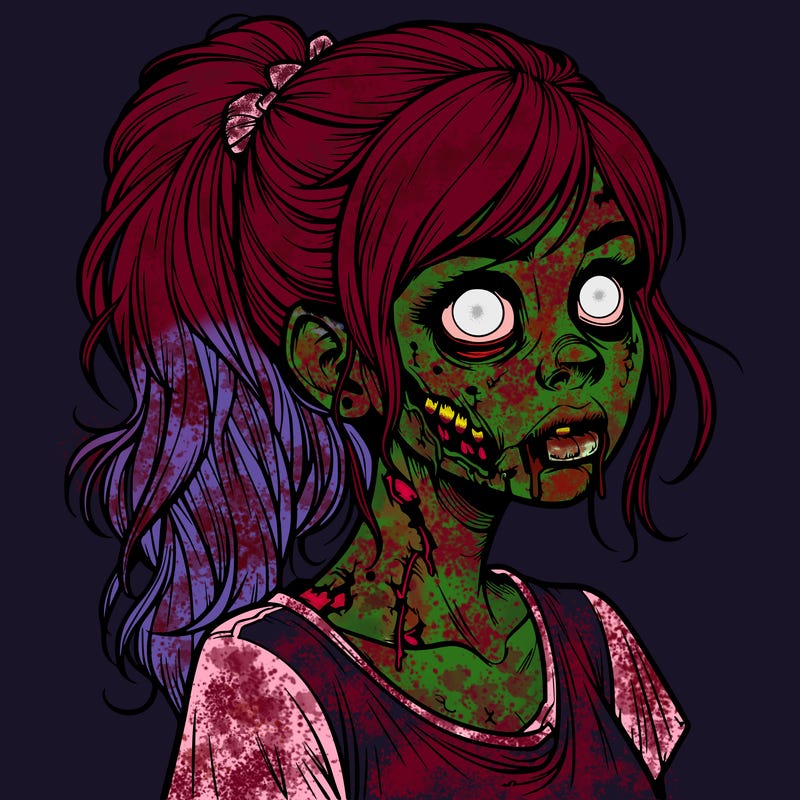 realistic zombie girl