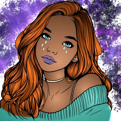 beautiful teenage woman realistic