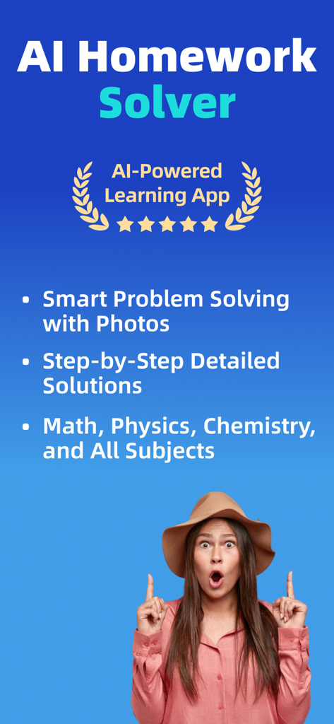 AI homework solver -photo math - AI Homework Solver features overview with photo scanning and step by step solutions