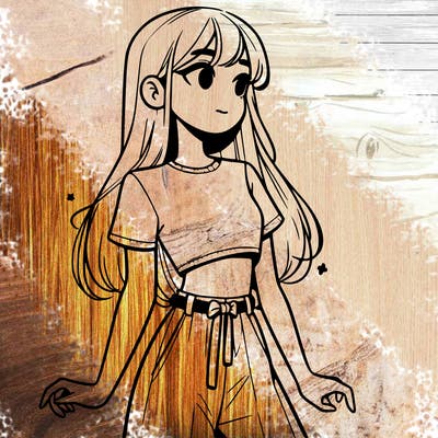 girl in a cute crop top