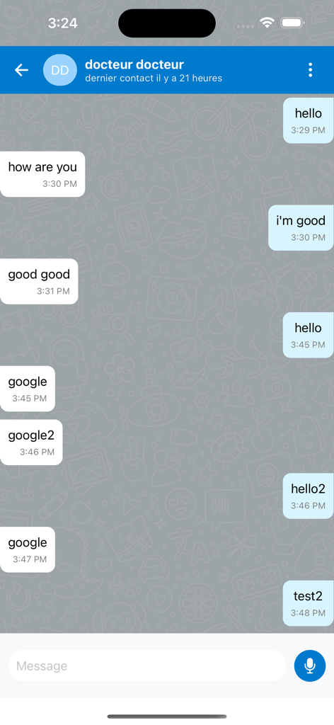 SMART BM - Interfaccia di messaggistica sicura per la collaborazione di professionisti di laboratorio nell'app mobile SMART BM.