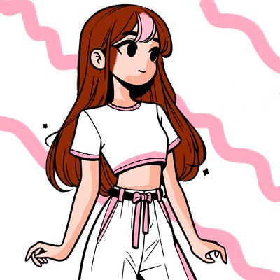 girl in a cute crop top