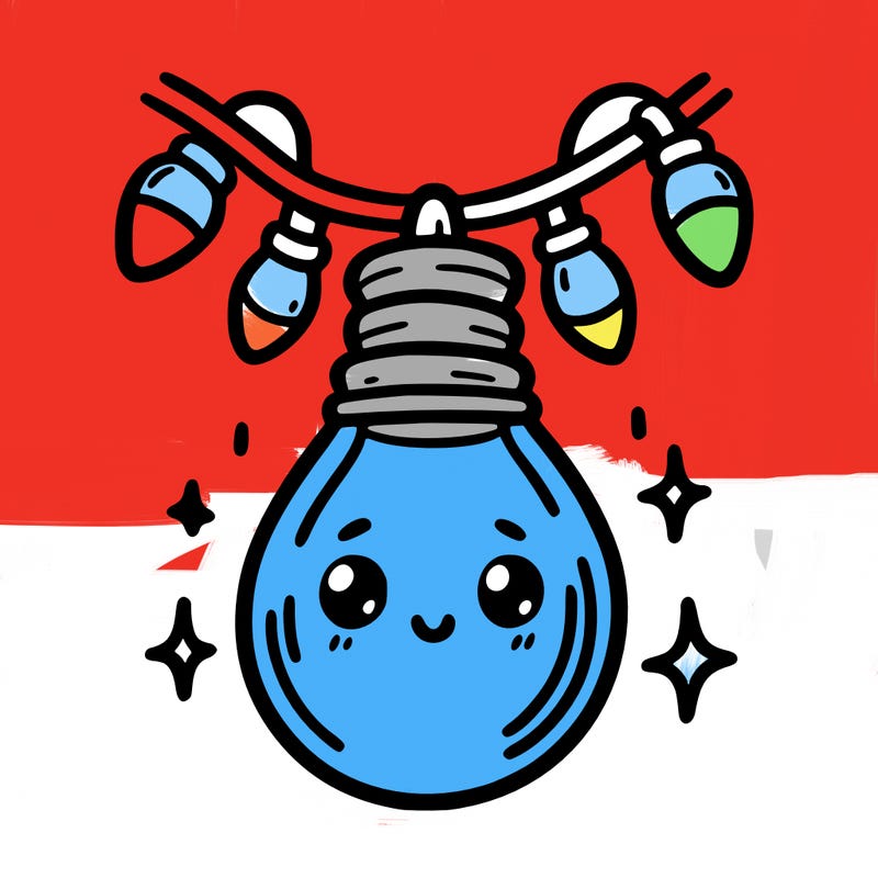 small bulb of a garland