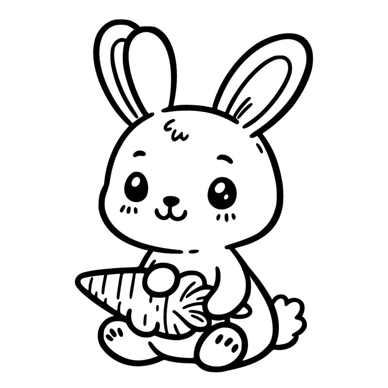 bunny with carrot