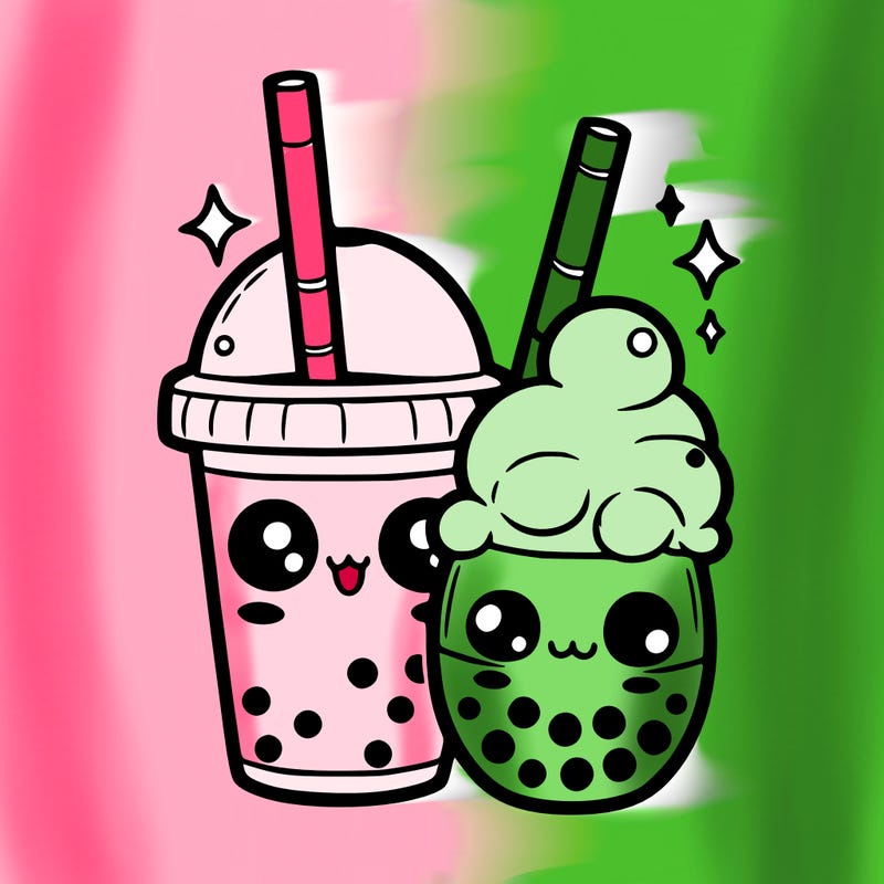 boba drinks cute