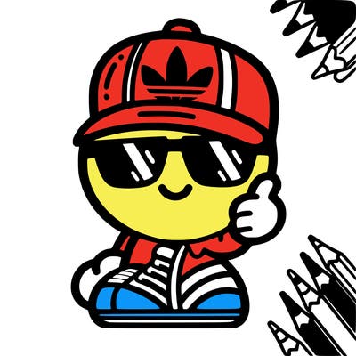 cool adidas logo