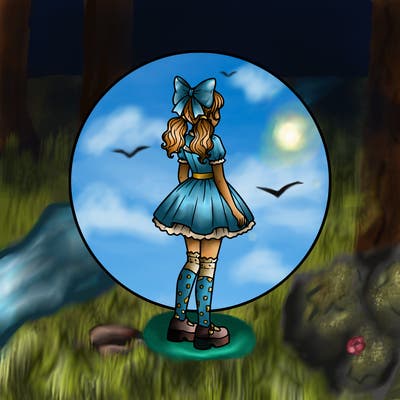 beautiful girl. plain background round. full body shot. wearing cute clothes