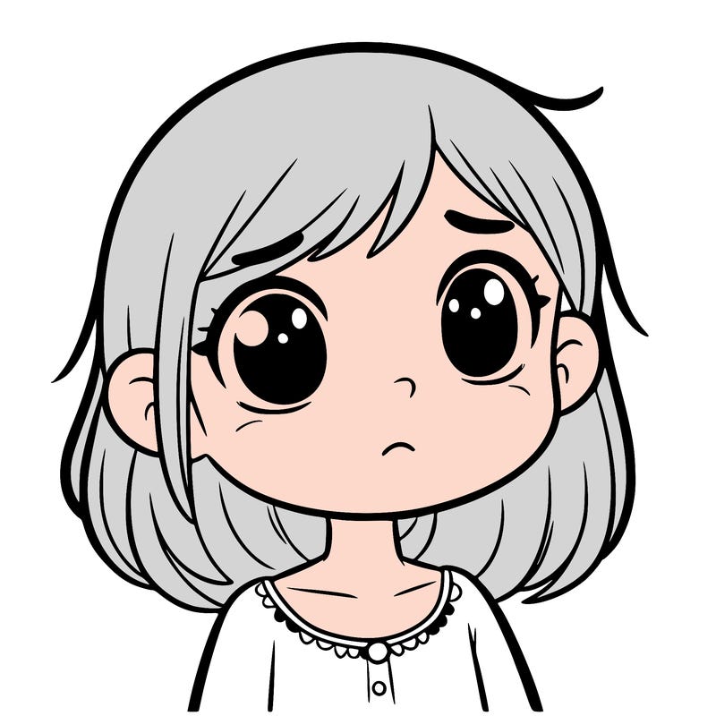 girl with worried expression
