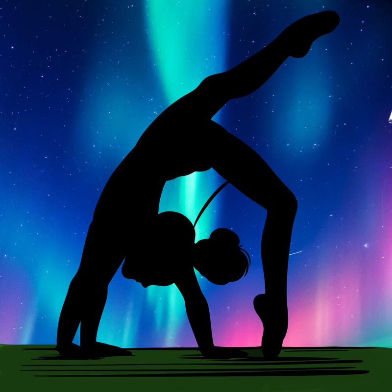 girl doing gymnastics