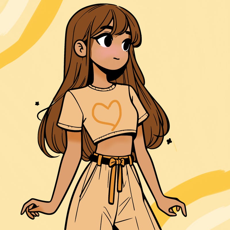 girl in a cute crop top