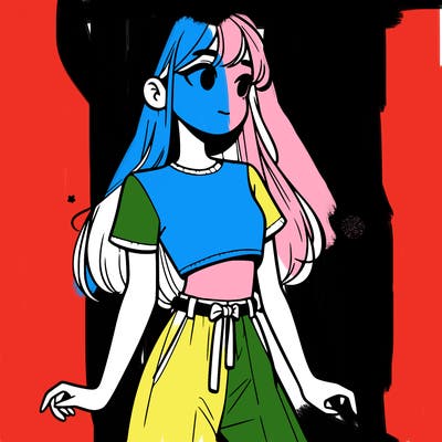 girl in a cute crop top