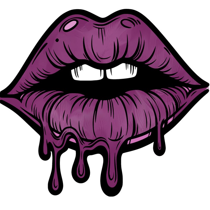 lips that look realistic and drip