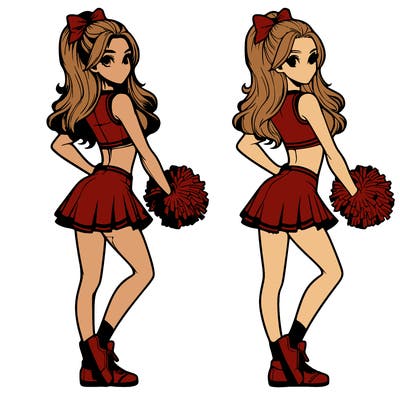 realistic cheerleader