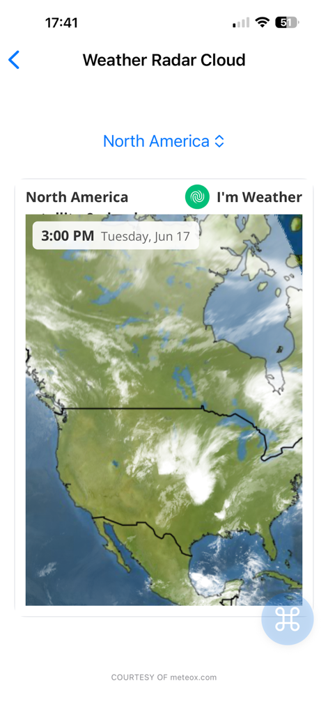 FlightMate – Pilot Tools - Weather radar cloud coverage map of North America for flight planning